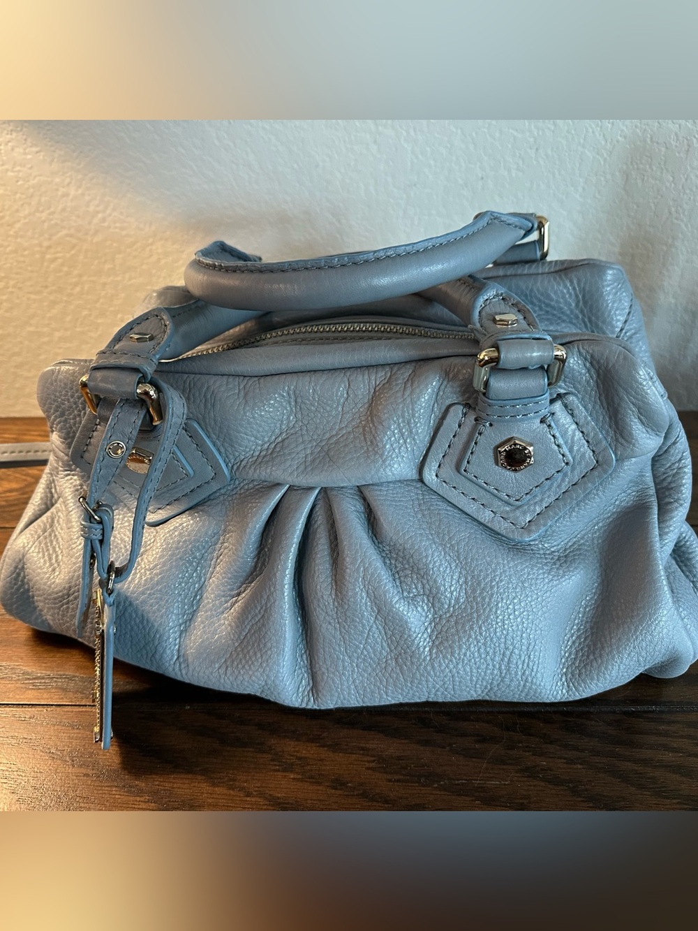 Marc by Marc Jacobs Classic Q Baby Groovee Leather Satchel Chambray